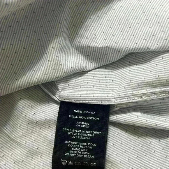 Theory Men's Dress Shirt Long Sleeve Regular Fit Button Up - Picture 10 of 12